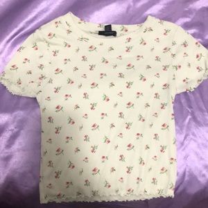 Flower crop top